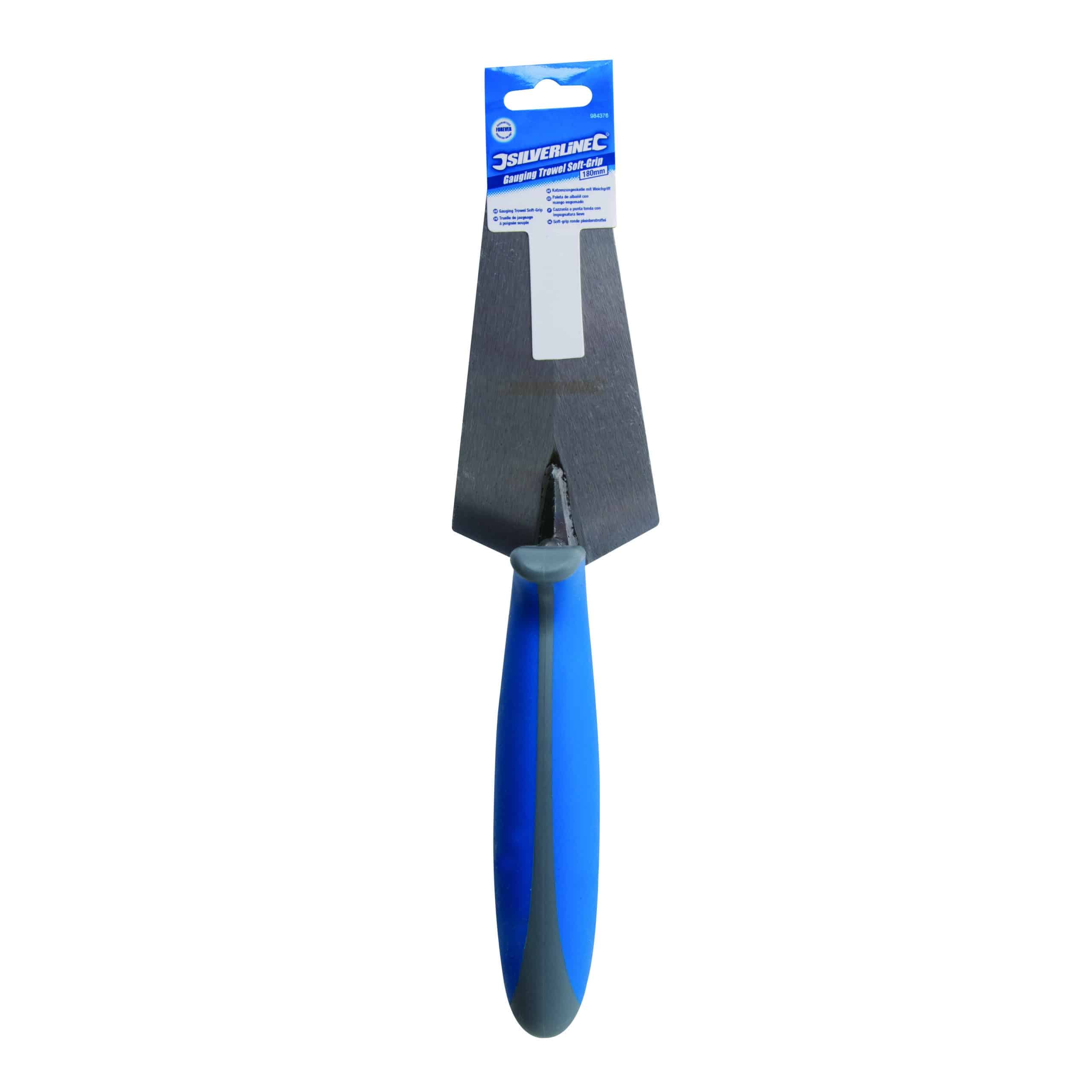 Silverline Gauging Trowel with soft grip 180 x 100mm - Image 4