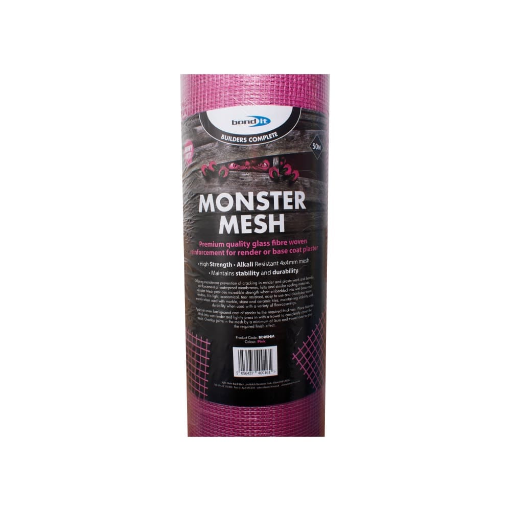 Bond It Monster Mesh – Glass Fibre Reinforcement Mesh 50m x 1m Roll